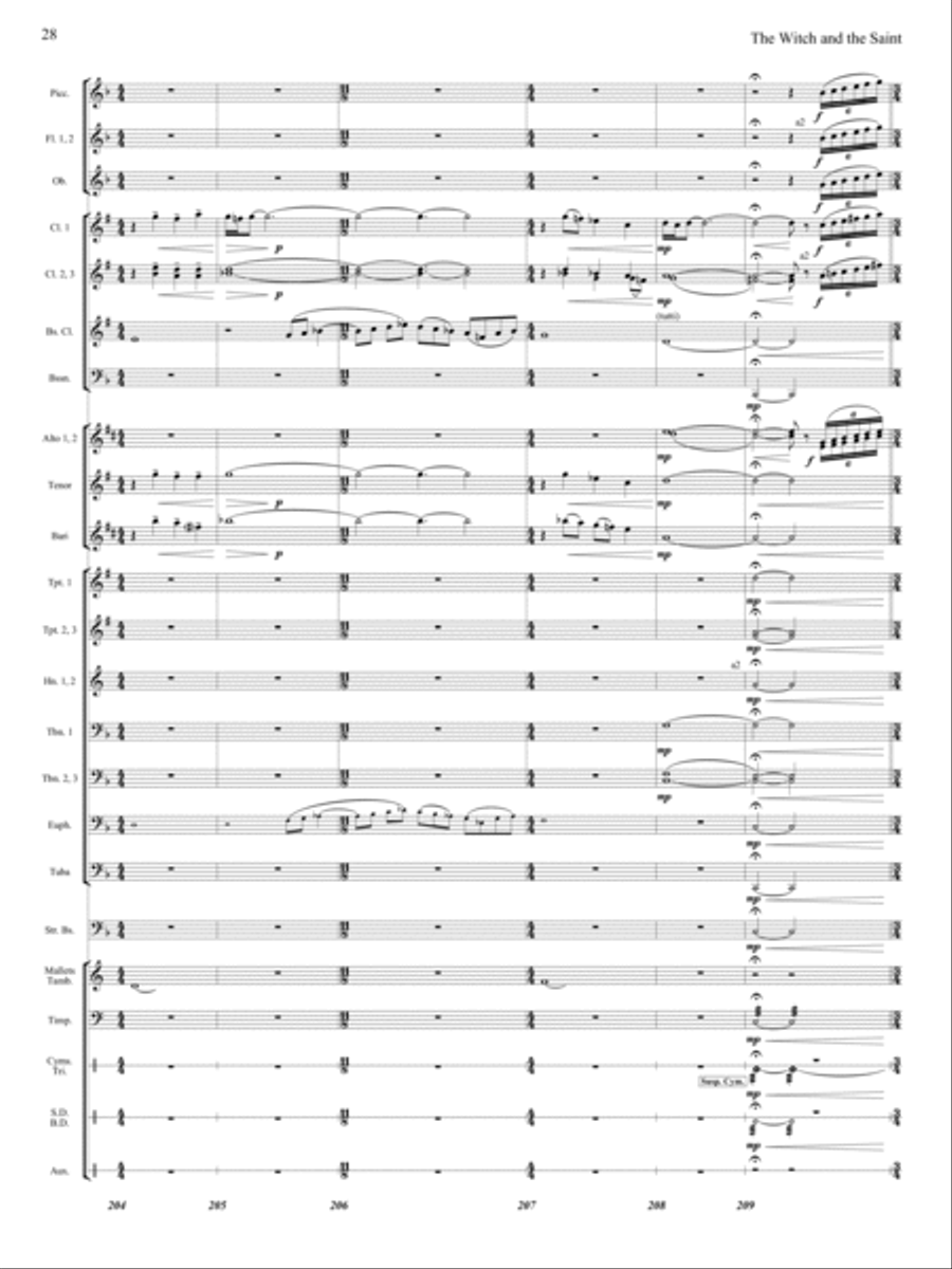 The Witch and The Saint The Witch and The Saint Concert Band scores gallery preview page 27