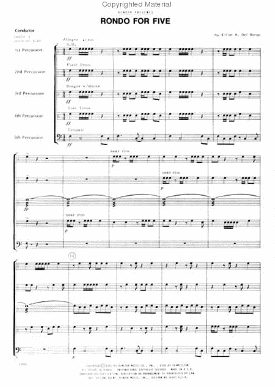 Rondo For Five Percussion scores gallery preview page 2