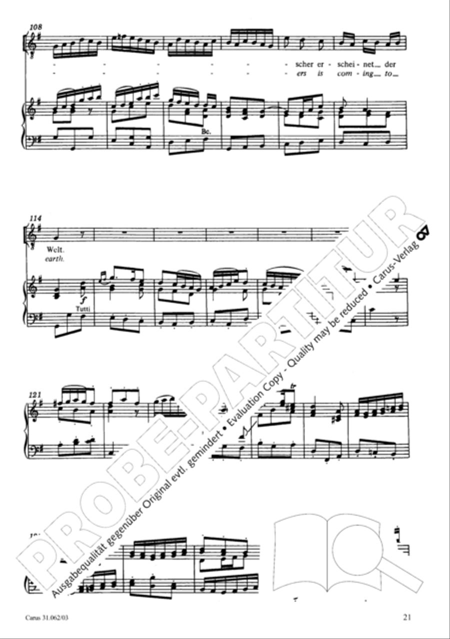 Now come, the nation's Saviour (Nun komm, der Heiden Heiland) 4-Part scores gallery preview page 22