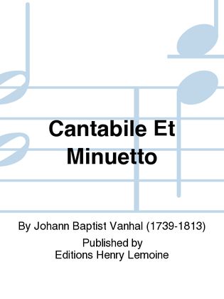 Book cover for Cantabile Et Minuetto