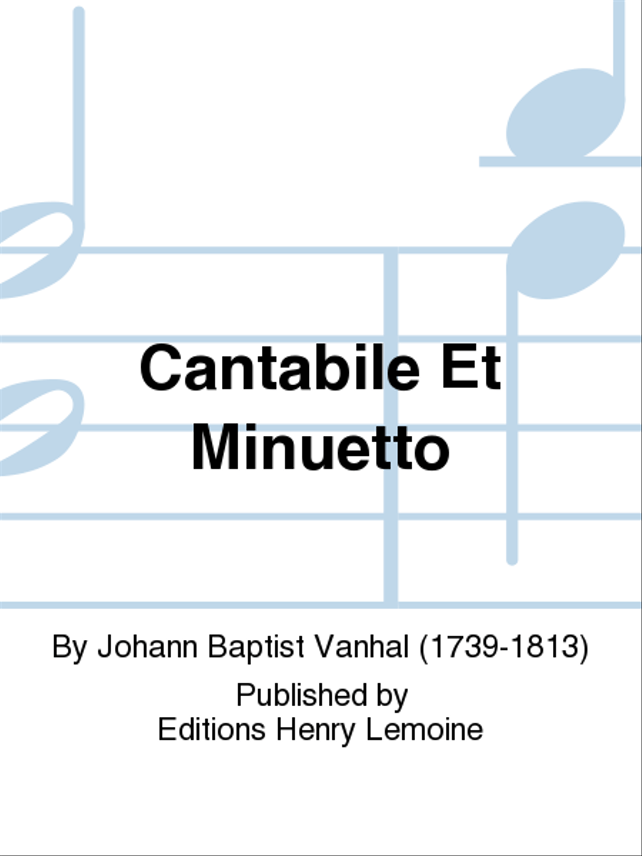 Cantabile Et Minuetto Cantabile Et Minuetto Acoustic Guitar scores gallery preview page 1