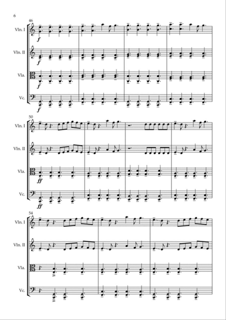 Daylight String Quartet scores gallery preview page 6
