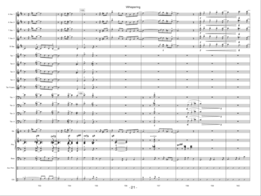 Whispering Jazz Ensemble scores gallery preview page 21