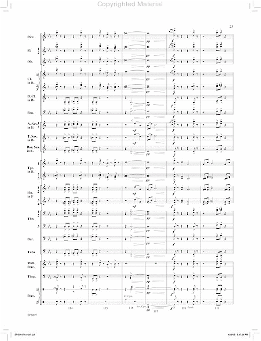Ricochet Concert Band scores gallery preview page 24