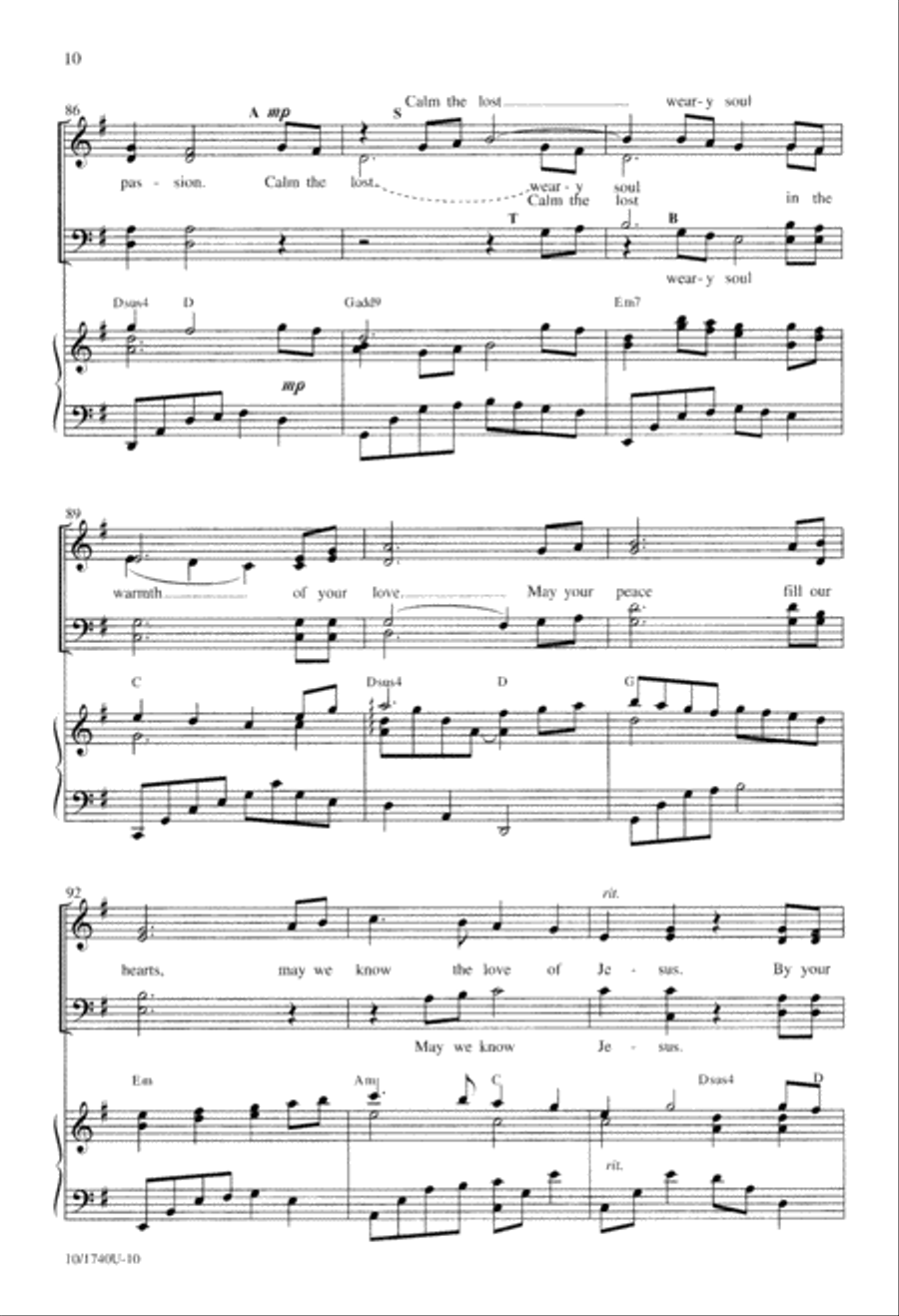 Make Us Holy, Make Us Whole 4-Part scores gallery preview page 10