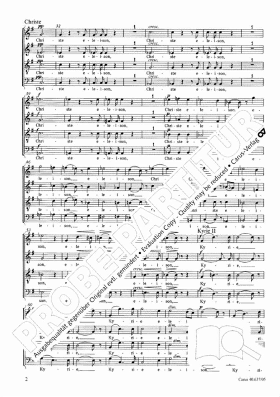 Messe breve no. 6 aux cathedrales 4-Part scores gallery preview page 3