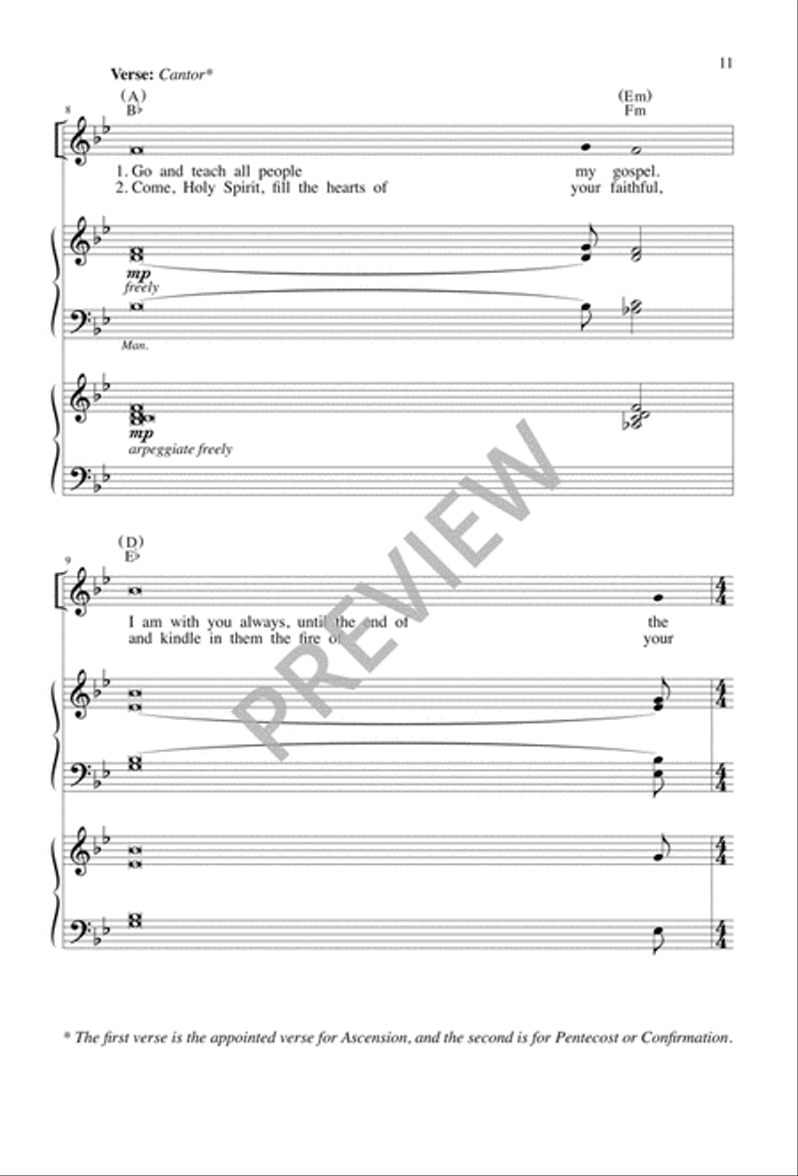 Liturgy of the Word for Confirmation 4-Part scores gallery preview page 10