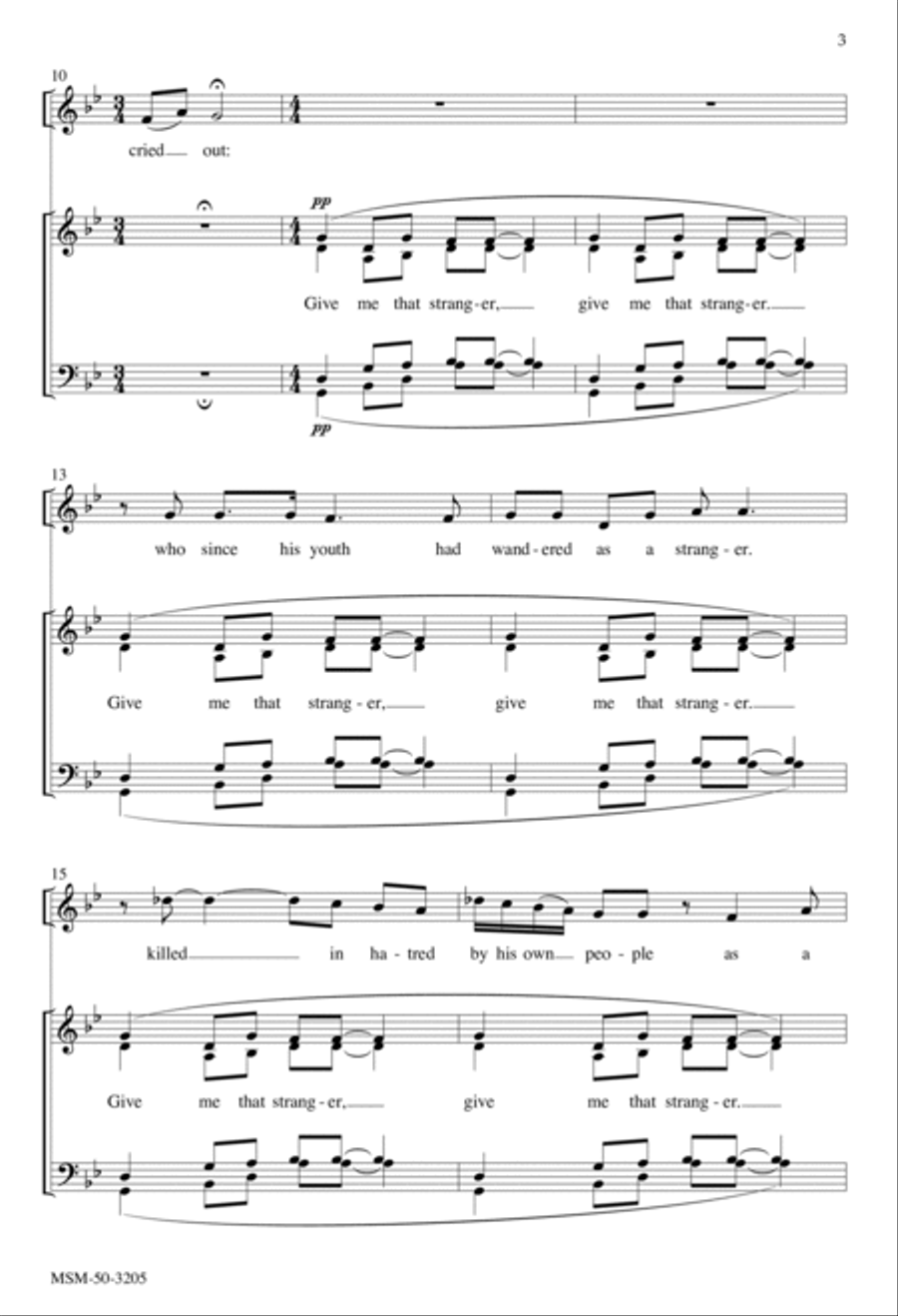 Give Me that Stranger (Troparion) A Cappella scores gallery preview page 3