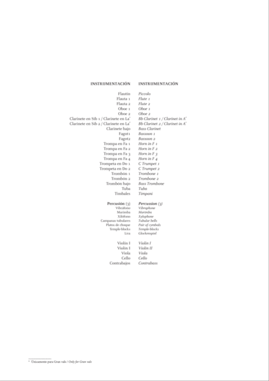 Tres Preludios, una Danza y un Gran Vals Full Orchestra scores gallery preview page 4