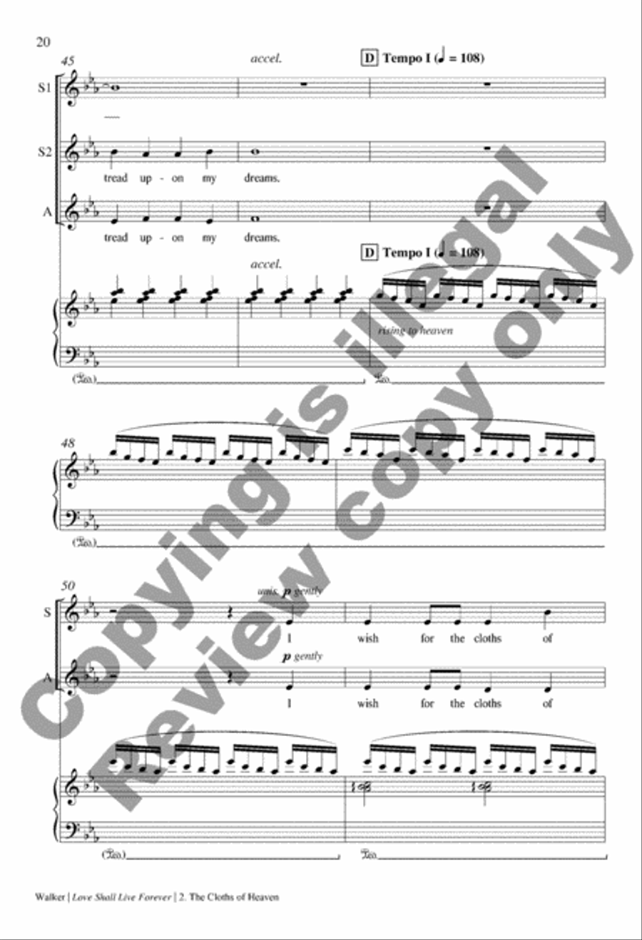 Love Shall Live Forever SSAA scores gallery preview page 21