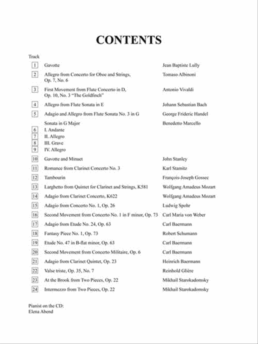 Solos for the Clarinet Player Clarinet Solo scores gallery preview page 3