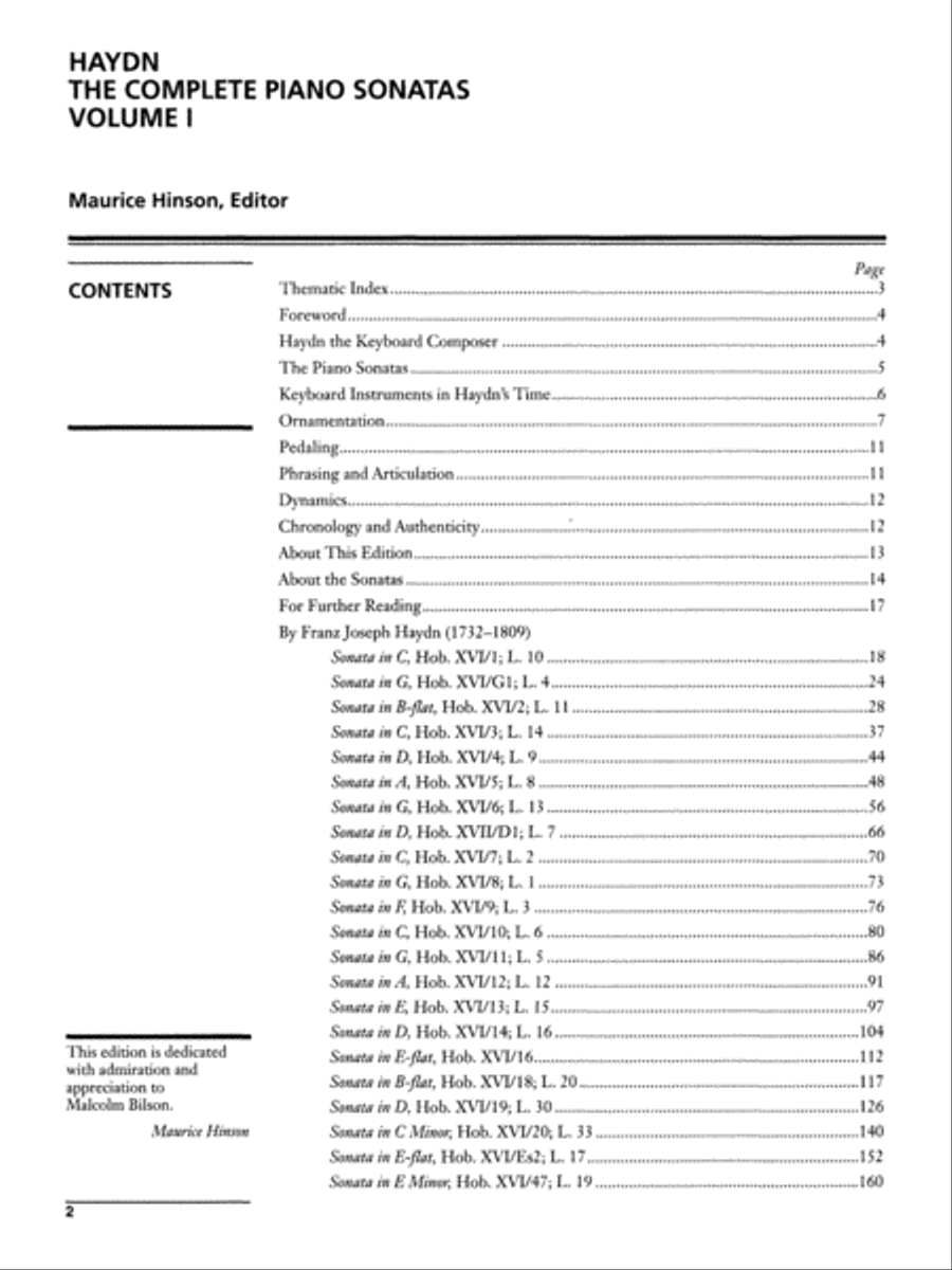 Haydn -- The Complete Piano Sonatas, Volume 1 Piano Solo scores gallery preview page 2