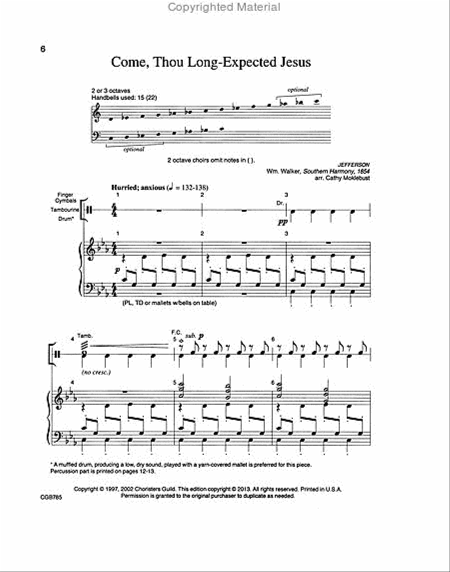 Celebrate the Season: Reproducible Advent and Christmas Carols (2-3 octaves) 3-Octaves scores gallery preview page 4