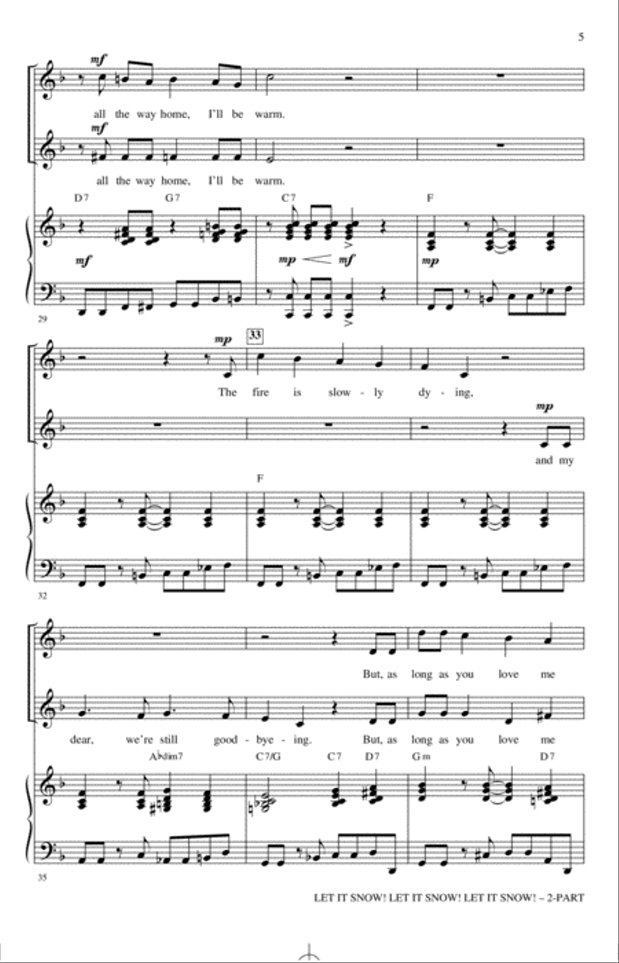 Let It Snow! Let It Snow! Let It Snow! (arr. Greg Gilpin) 2-Part scores gallery preview page 4