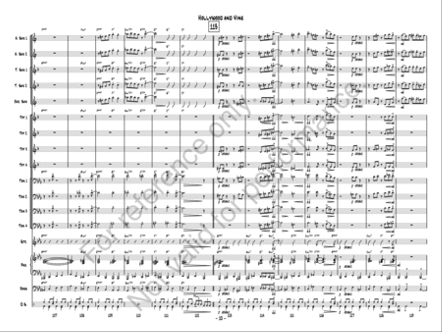 Hollywood and Vine Jazz Ensemble scores gallery preview page 10