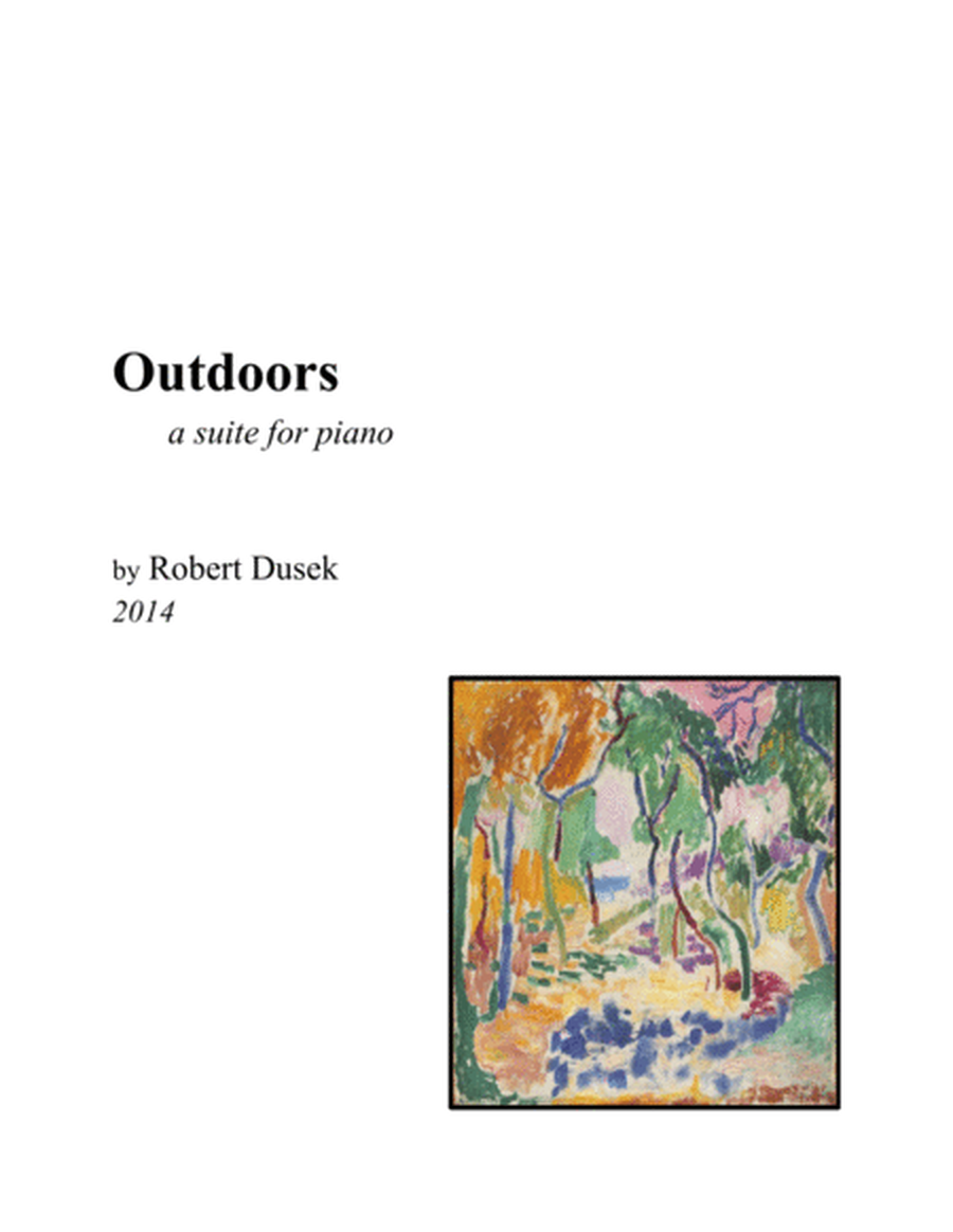 Outdoors a suite for piano image number null