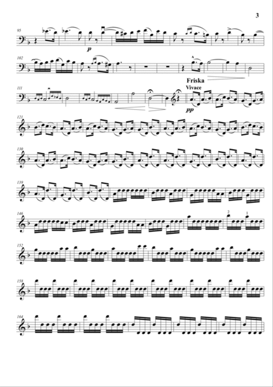 F. Liszt Rhapsodie Hongroise No.2 Double Bass scores gallery preview page 3
