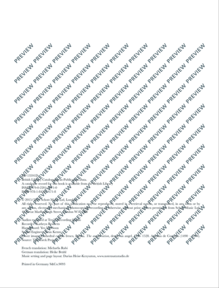 Renaissance Recorder Anthology 1 Soprano Recorder scores gallery preview page 3