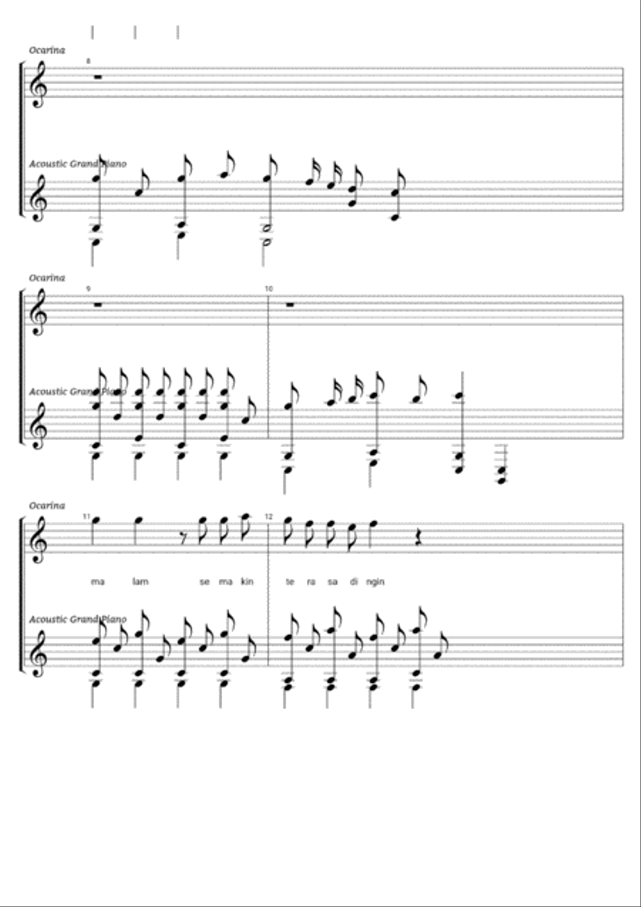 Our Moment Electronic Keyboard scores gallery preview page 3