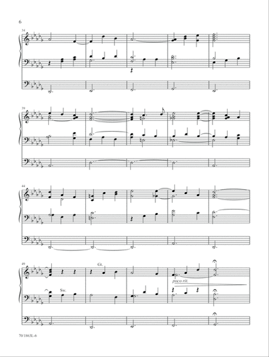 High and Lifted Up Organ scores gallery preview page 6