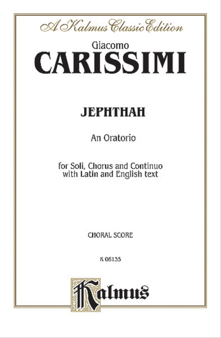 Jephthah 4-Part scores gallery preview page 1