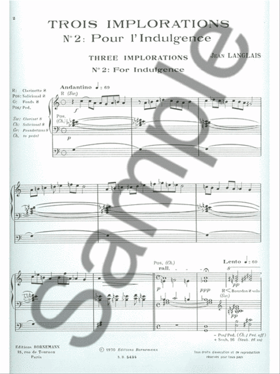 3 Implorations No.2 & No.3 (organ) Organ scores gallery preview page 2