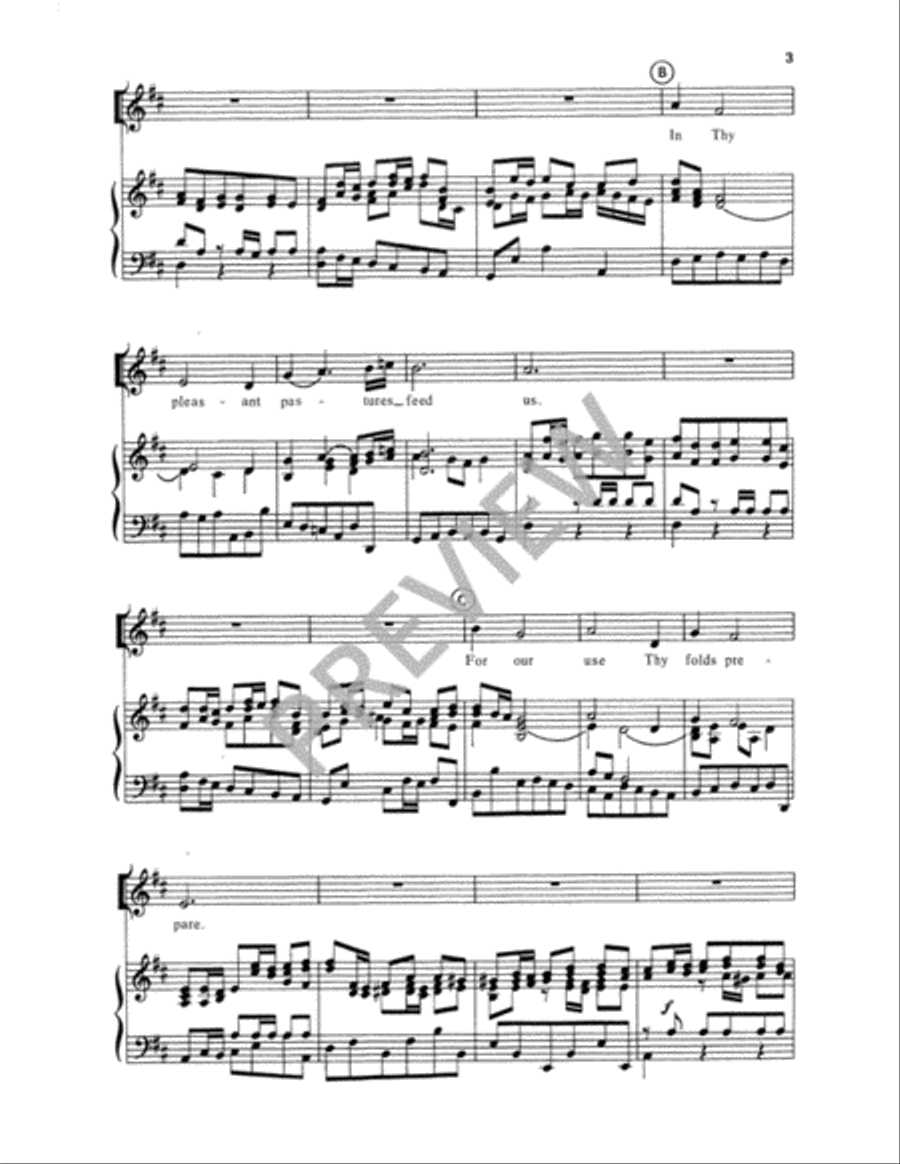 Savior, Like a Shepherd Lead Us Unison Choir scores gallery preview page 4