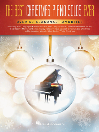 Book cover for The Best Christmas Piano Solos Ever