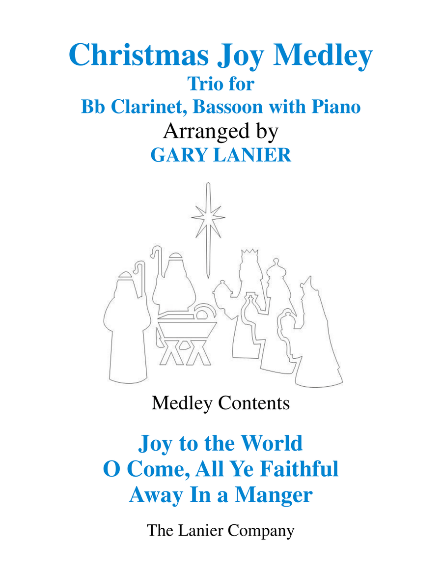 Book cover for CHRISTMAS JOY MEDLEY (Trio - Bb Clarinet & Bassoon with Piano)