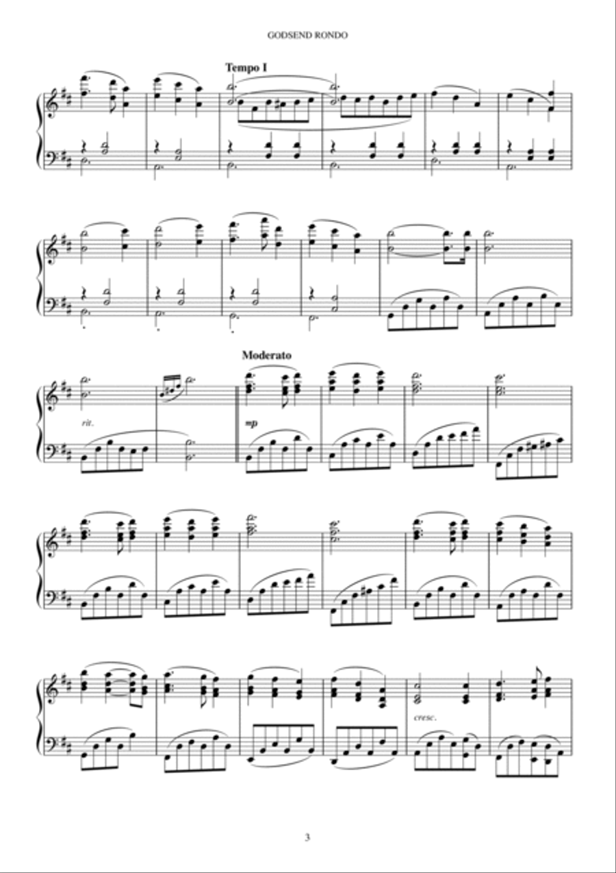GODSEND RONRO Piano Solo scores gallery preview page 4