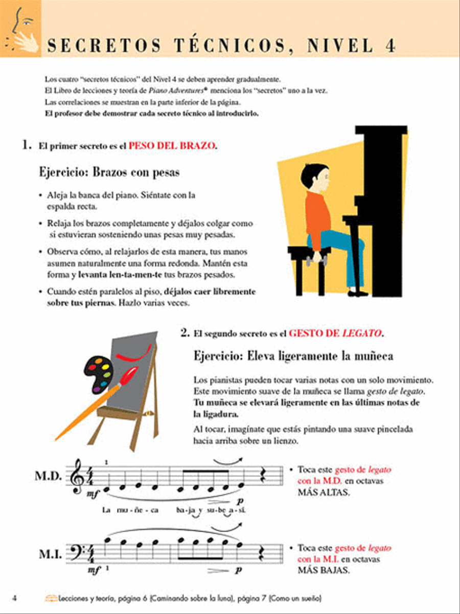 Technica e interpretacion, Nivel 4 Piano Method scores gallery preview page 2