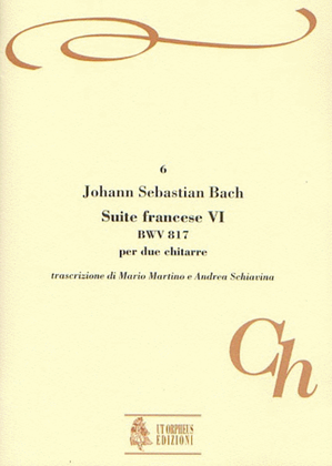 Book cover for French Suite No. 6 BWV 817 for 2 Guitars