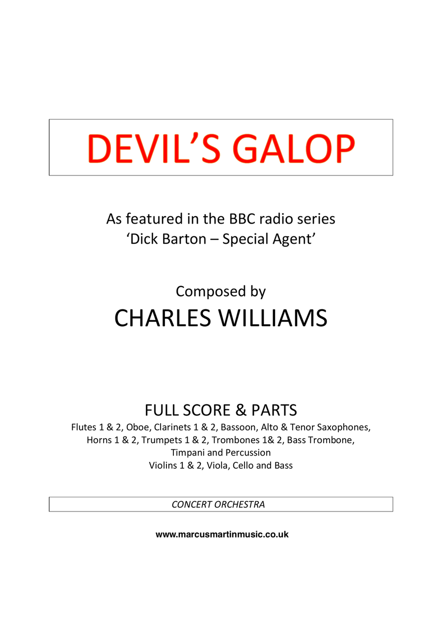 Devil's Galop Full Orchestra scores gallery preview page 1
