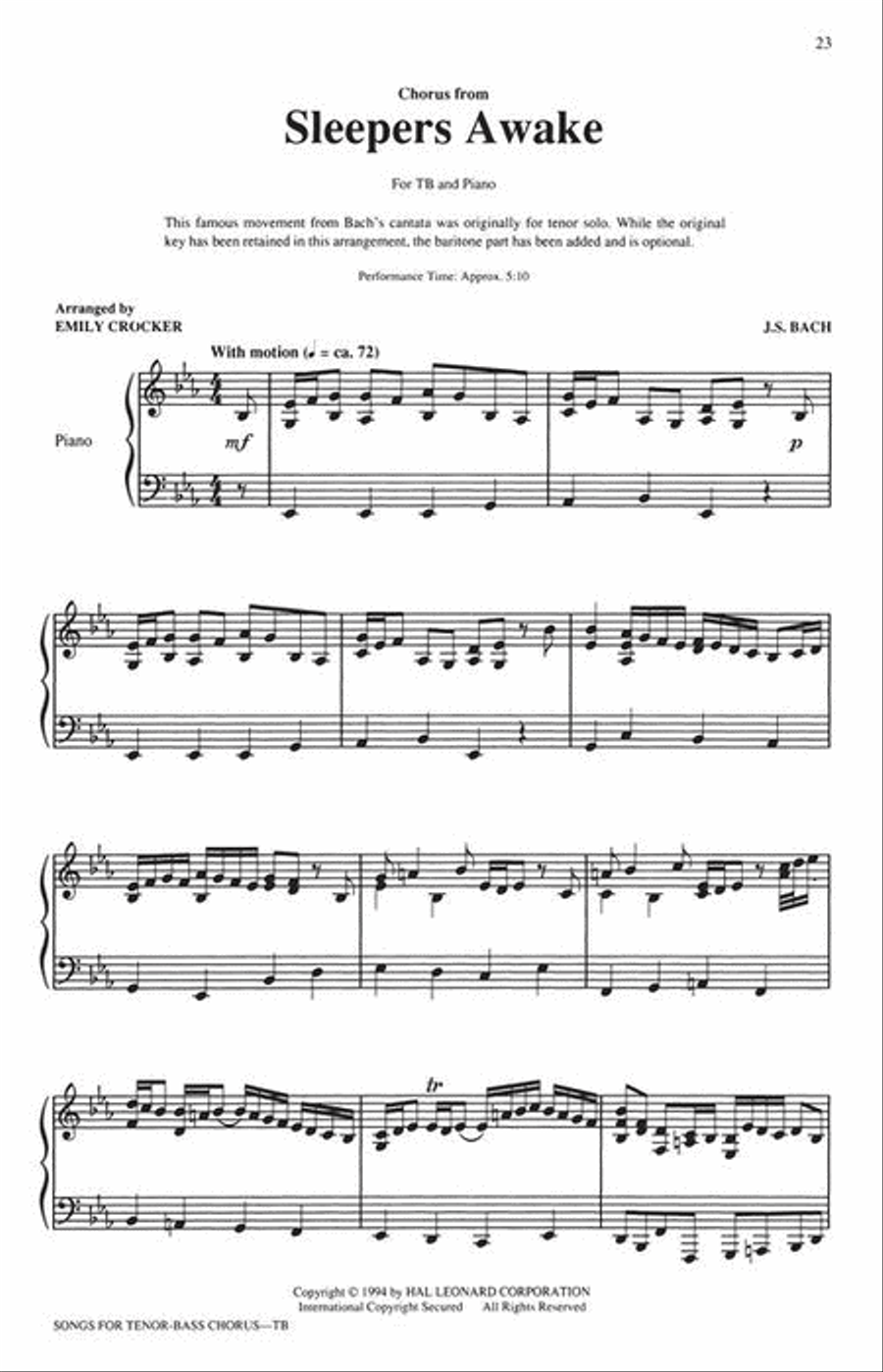 Songs for Tenor-Bass Chorus (Collection) TTB scores gallery preview page 8