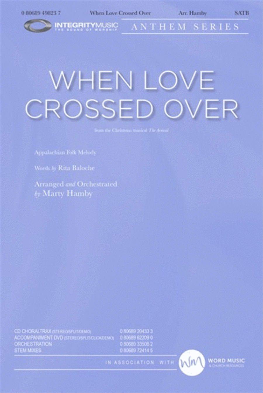 When Love Crossed Over - Accompaniment DVD Choir scores gallery preview page 1