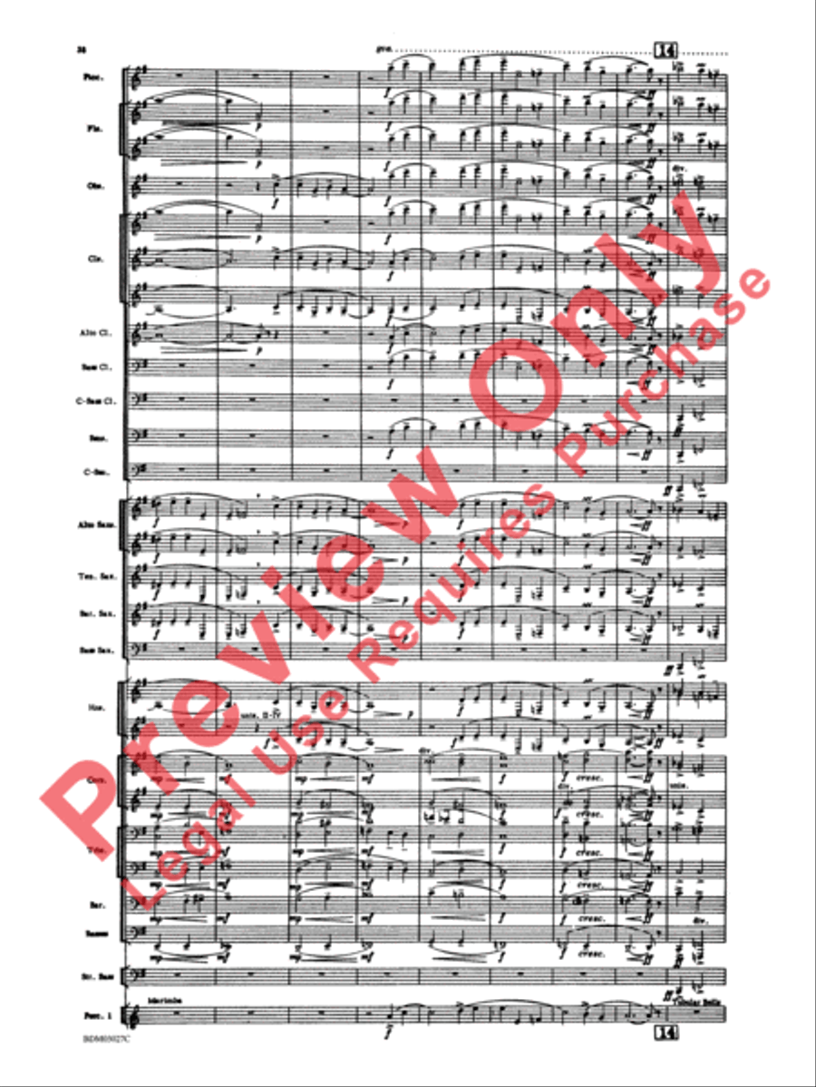 La Fiesta Mexicana Concert Band scores gallery preview page 41