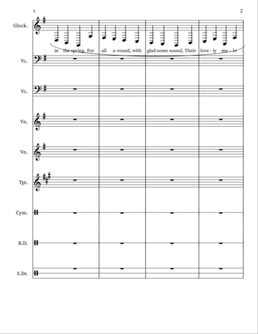Church Bells Church Bells Small Ensemble scores gallery preview page 2