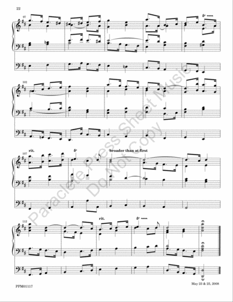 Tribute to Jeremiah Clarke Choir scores gallery preview page 23