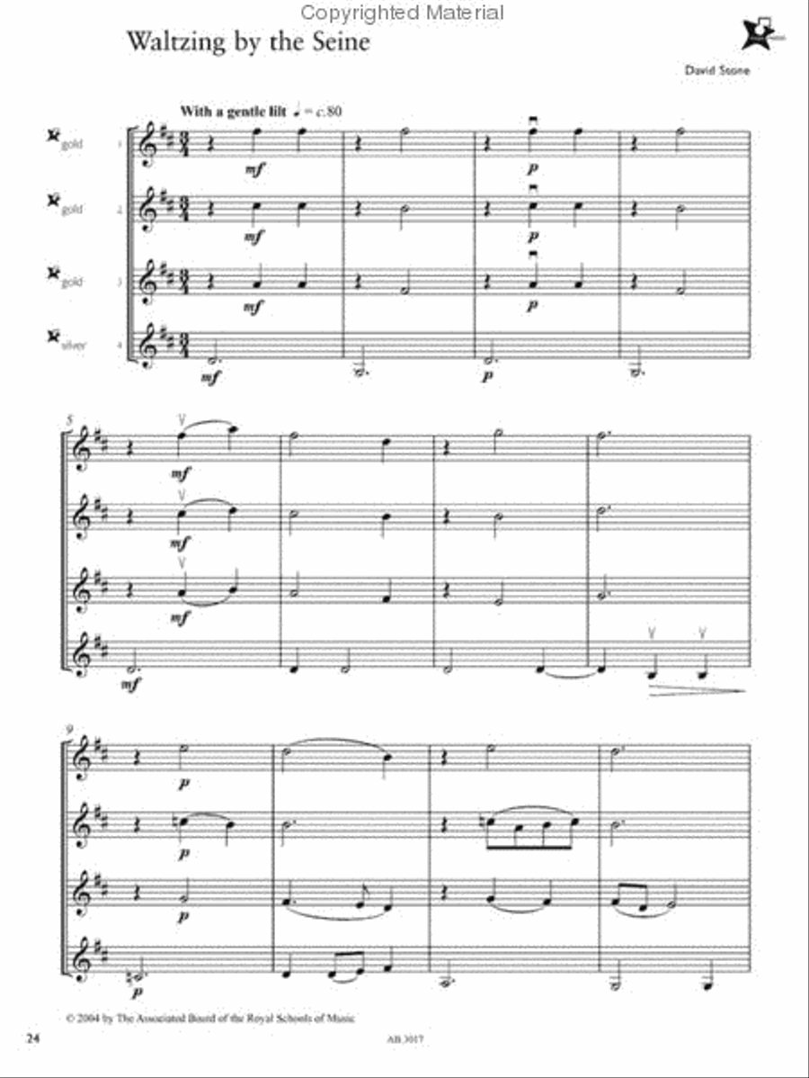Music Medals Gold Violin Ensemble Pieces Violin scores gallery preview page 2