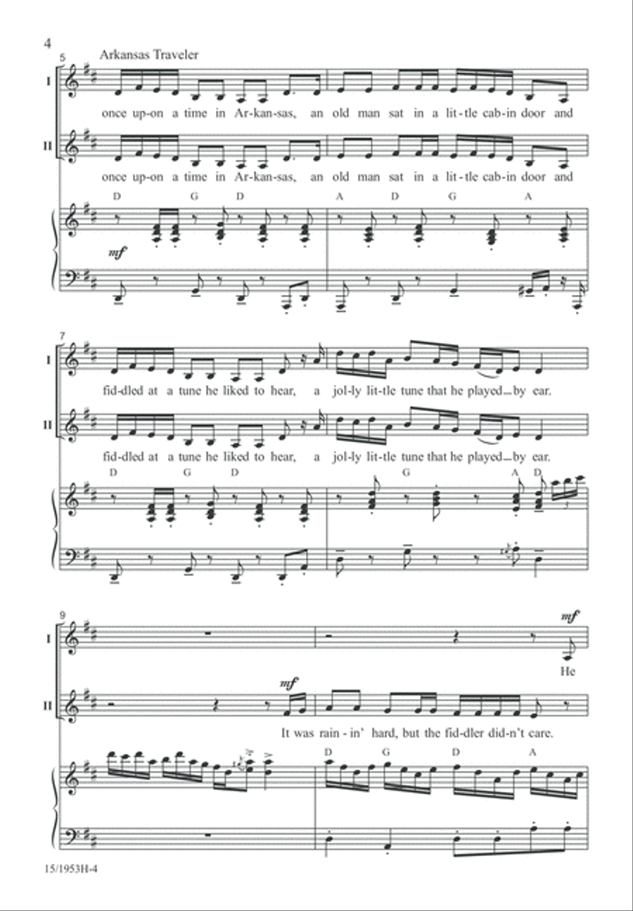 Fiddlin' Jamboree 2-Part scores gallery preview page 4
