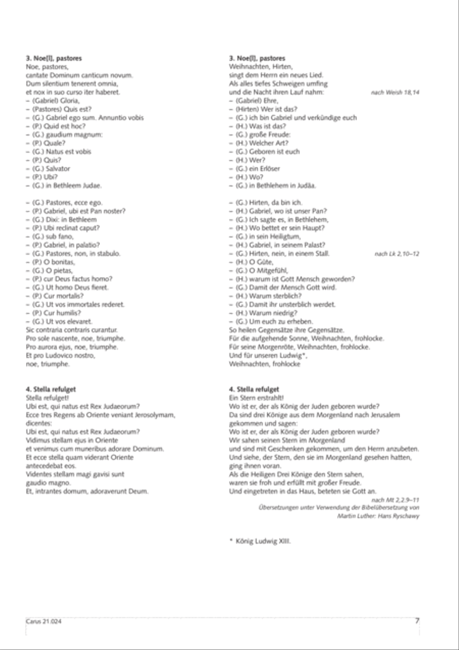 Four Christmas motets (Vier Motetten fur die Weihnachtszeit) Score scores gallery preview page 8