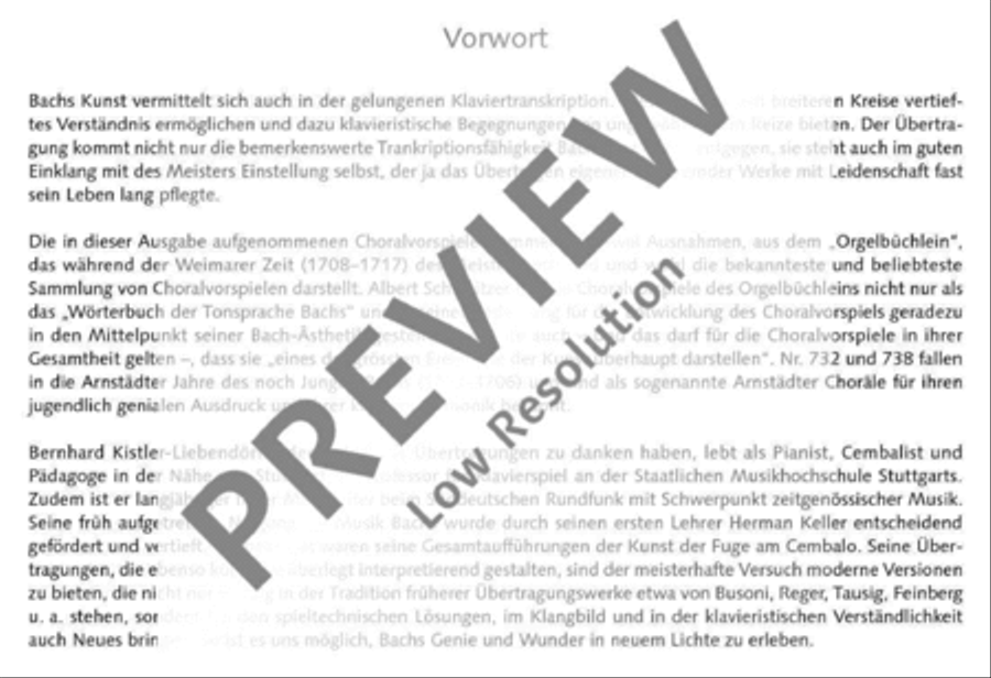 10 Chorale Preludes 10 Chorale Preludes Piano Solo scores gallery preview page 4