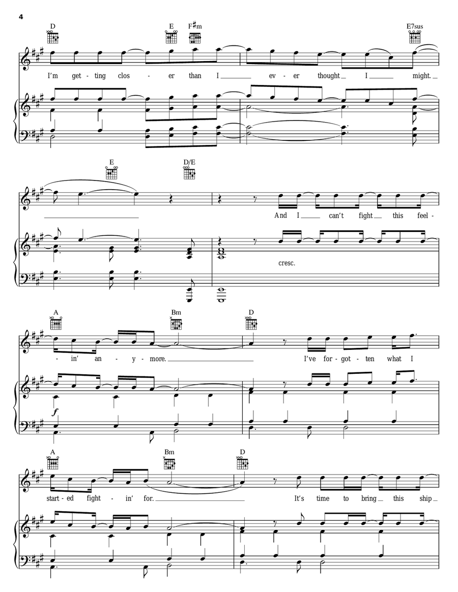 Can't Fight This Feeling Acoustic Guitar scores gallery preview page 4