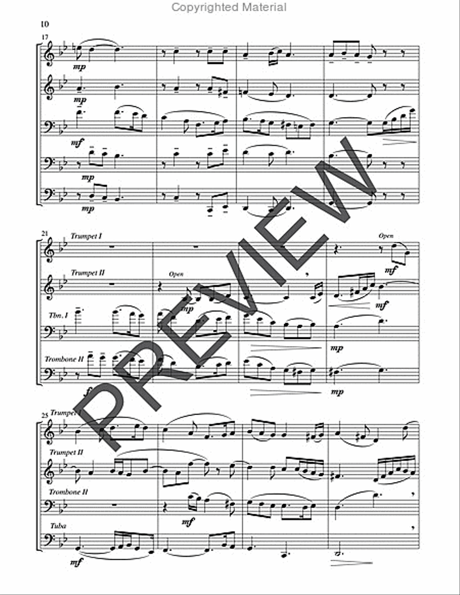 Two English Carols Horn scores gallery preview page 10
