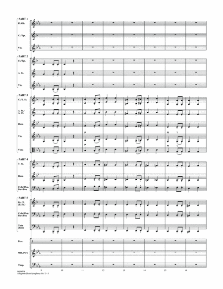 Allegretto (from Symphony No. 7) - Conductor Score (Full Score)