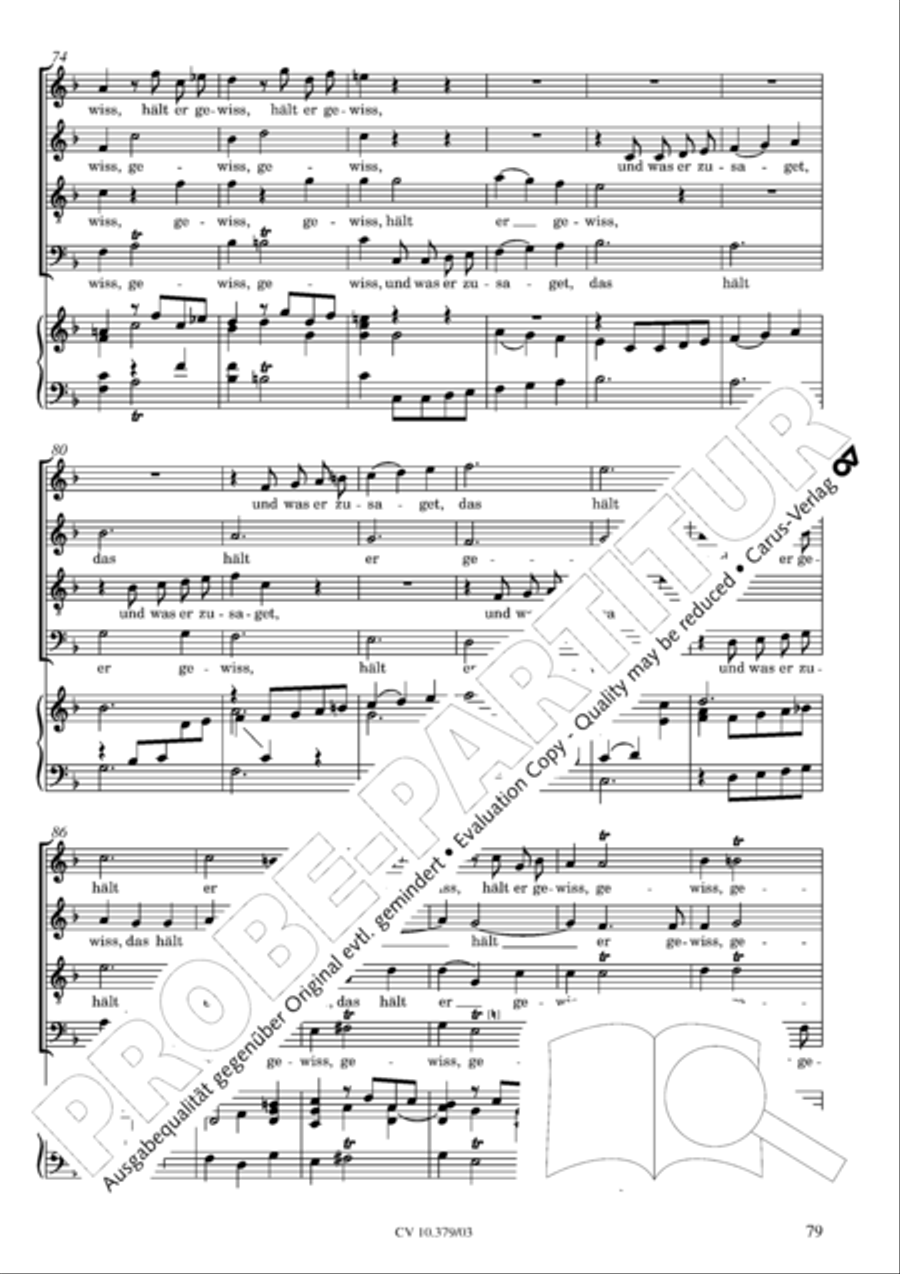 Der Tod Jesu 4-Part scores gallery preview page 80