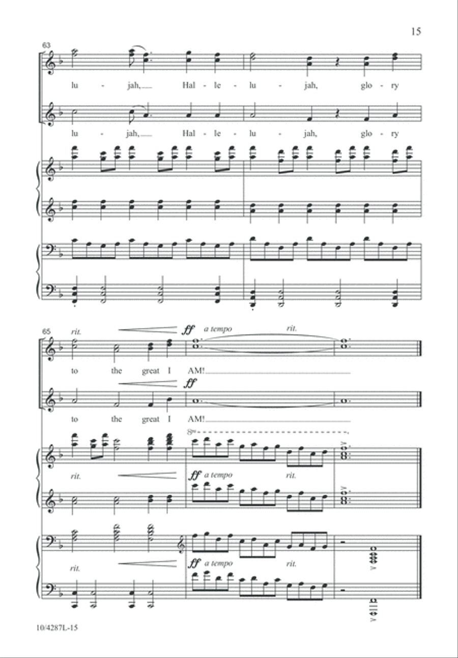Hark, I Hear the Harps Eternal SSA scores gallery preview page 15