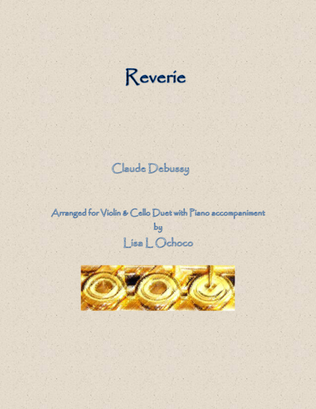 Book cover for Reverie for Violin & Cello Duet with Piano