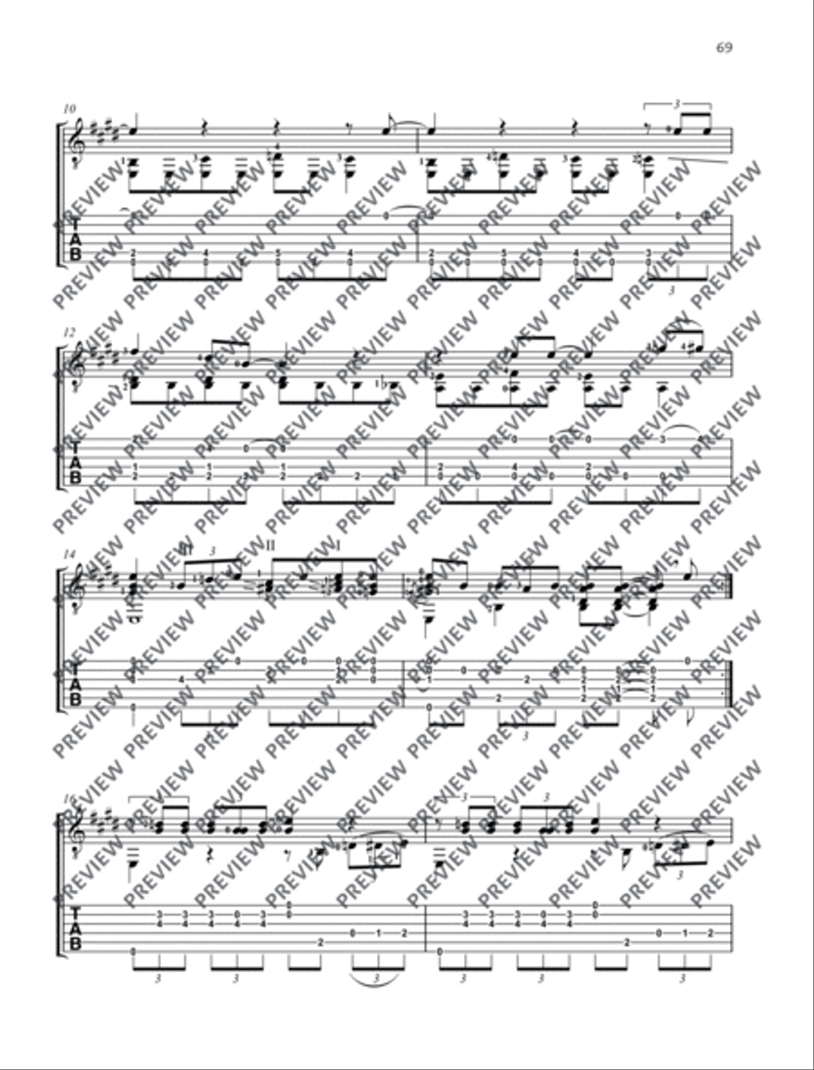 Sweet Home Chicago Guitar scores gallery preview page 3