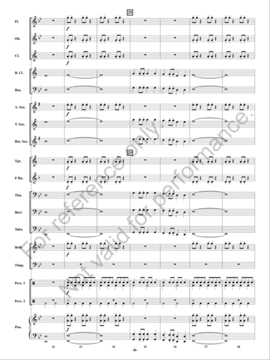 Vulcan Rising! Concert Band scores gallery preview page 7